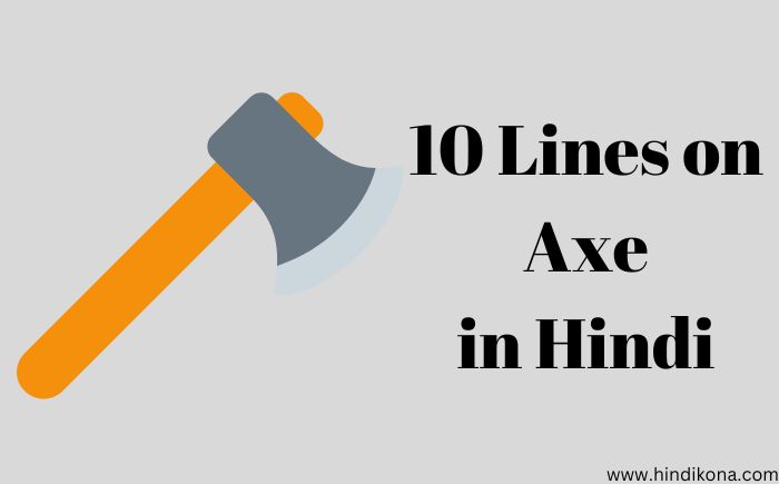 10 Lines on Axe in Hindi