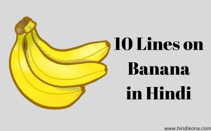 10 Lines on Banana in Hindi