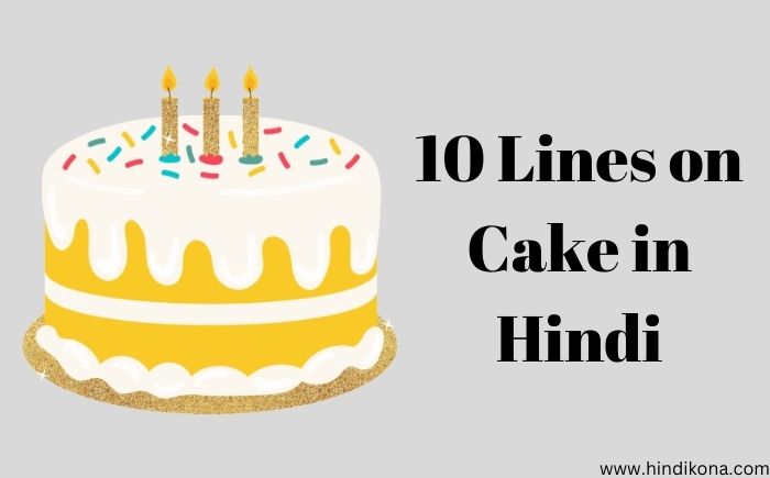 10 Lines on Cake in Hindi